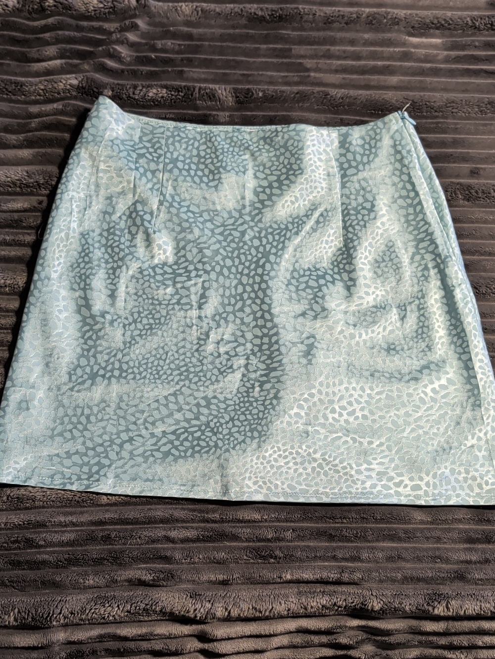 Princess Polly Light Blue Animal-Print Mini Skirt